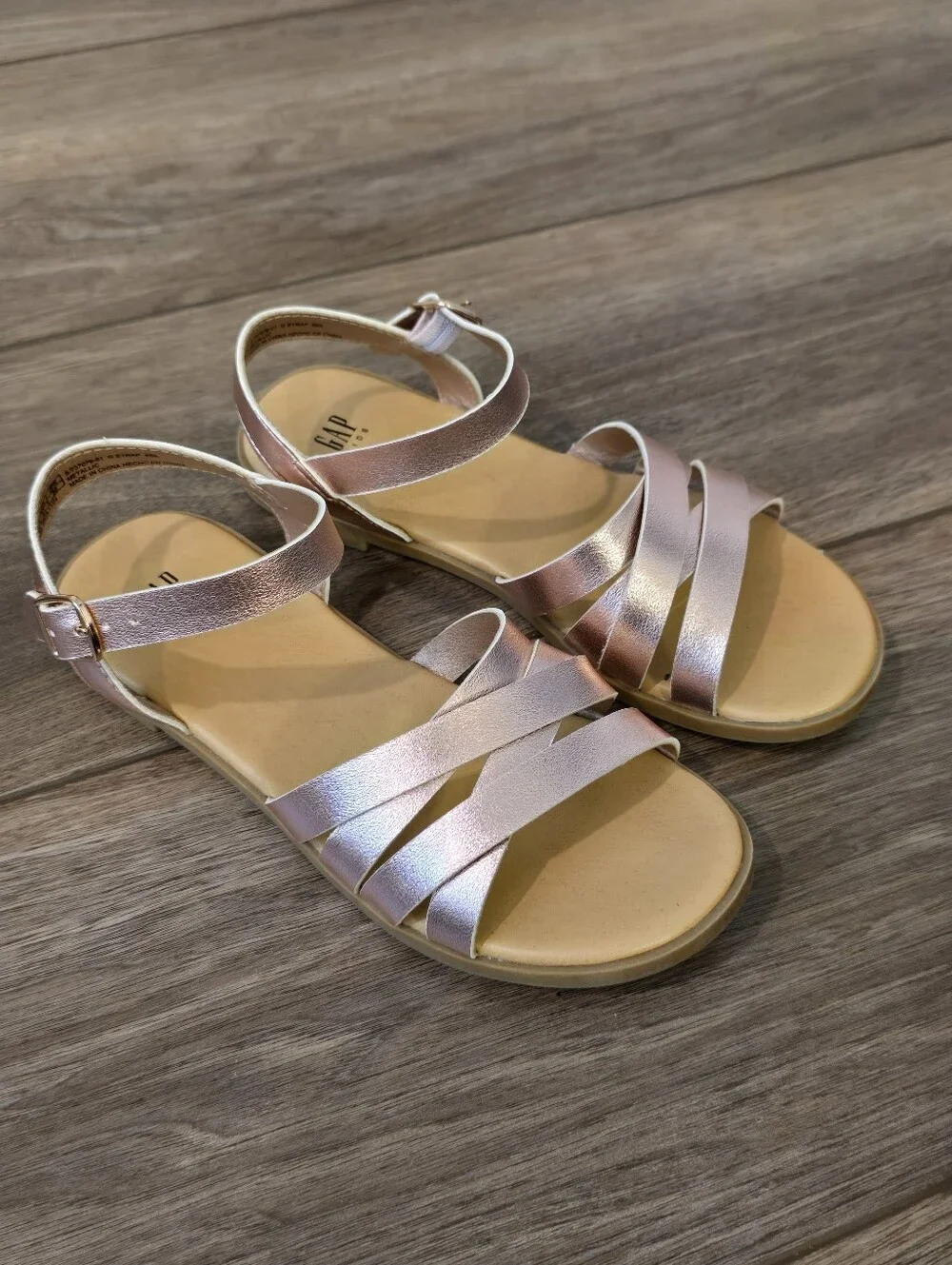 Girls GAP Rose Gold Sandals